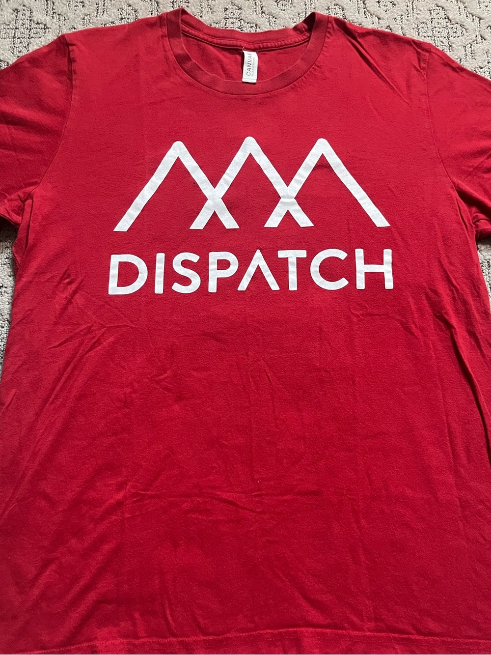 🎸 '17 Dispatch Band Location 12 Tour White Mountain 2 Side Dates Medium Tee